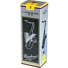 §唐川音樂§【Vandoren V12 Tenor Reeds 薩克斯風 次中音 V12 銀盒 竹片 5片裝】(法國)