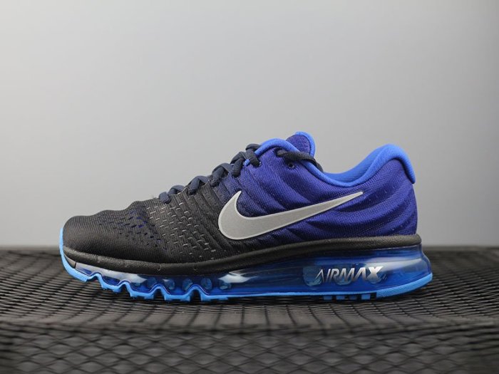 NIKE AIR MAX2017 黑藍 氣墊 網面透氣跑步鞋 男鞋 849559-400