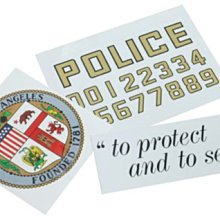 JHS（（金和勝 生存遊戲專賣））警星LAPD警用貼紙 (車門套裝) STICKER-01