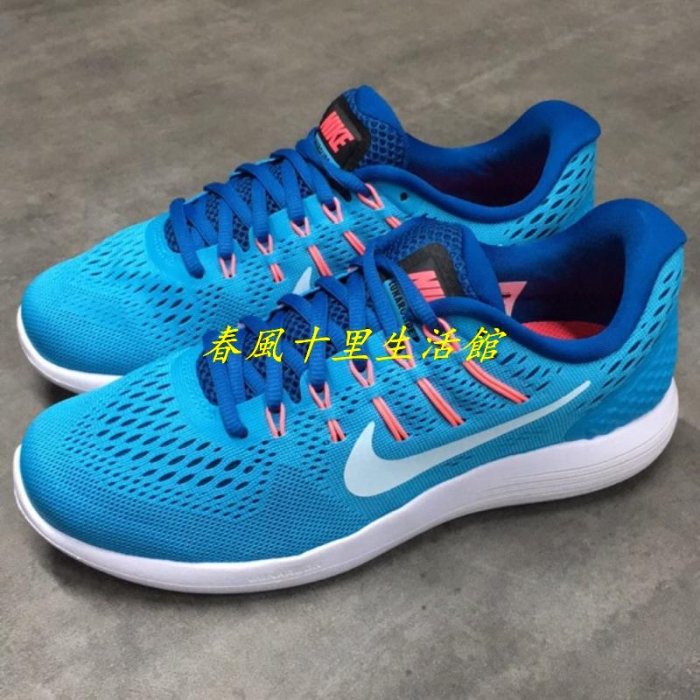 NIKE WMNS LUNARGLIDE 8 女 避震 透氣 路跑 訓練 輕量 慢跑鞋 藍白843726405爆款