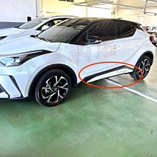 【小鳥的店】豐田 2023年式 C-HR CHR 車門飾版 車身飾板 台灣製造 CHR 黑字 薄鑽白