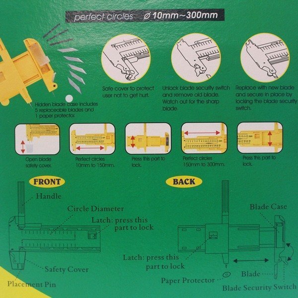 Trust 圓規刀 信億T-300 大型圓規刀 可切30cm/一支入(定90) 切割圓型用圓規刀 MIT製 H014