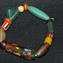 【雅之賞|藏傳|佛教文物】特賣*尼泊爾多寶老琉璃手珠~990794