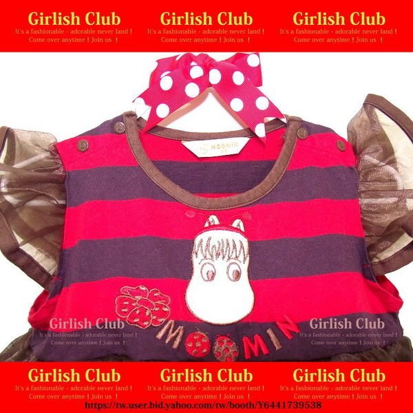 【Girlish Club】專櫃moomin嚕嚕米包屁衣連身衣80cm(c212)carter&#39;s gap二四一元起標