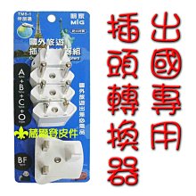 【葳爾登】出國專用插座轉換器非變壓器旅行箱必備品110V～240V通用款