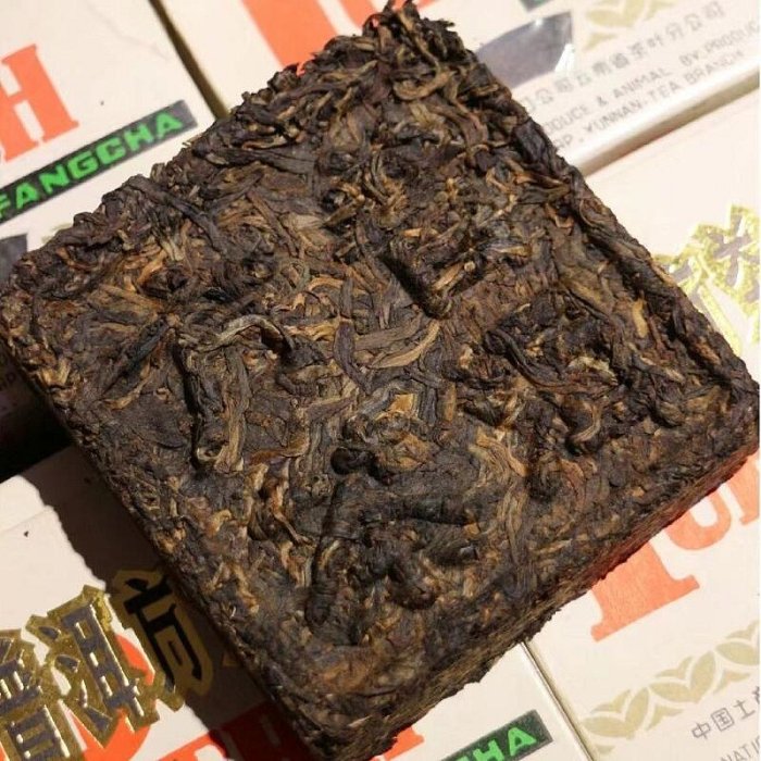 中茶普洱方磚 九二方磚100g/磚 普洱茶生茶勐海茶廠92干倉老茶磚