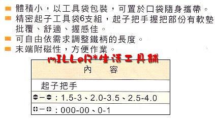 【含稅-可統編】ALSTRONG MBITS-06 口袋型精密起子組 6支入