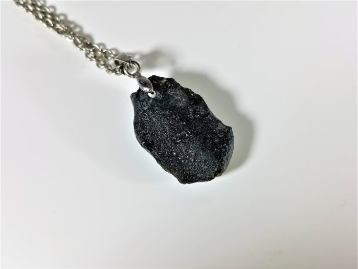 [銀九藝] 早期 天然 捷克隕石 項墬 項鍊 (2)