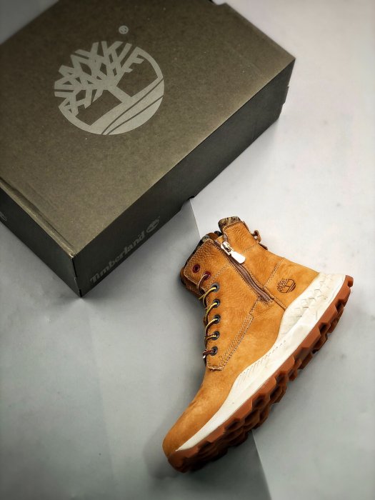 Timberland【布魯克林】男靴A1PGB-01現貨新款輕質透氣側拉鏈休閒鞋高幫短靴黃色39-44