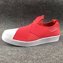 ADIDAS SUPERSTAR SLIP ON W 繃帶 貝殼頭 紅色 BB2118