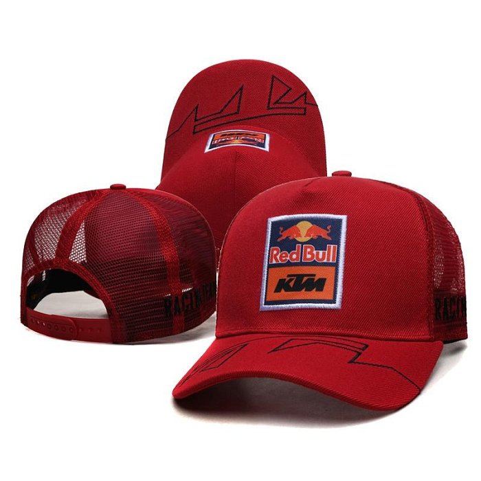 RED BULL 紅牛賽車卡車司機帽子女士男士帽夏季棒球帽 F1 REDBULL Snapback（滿599免運）