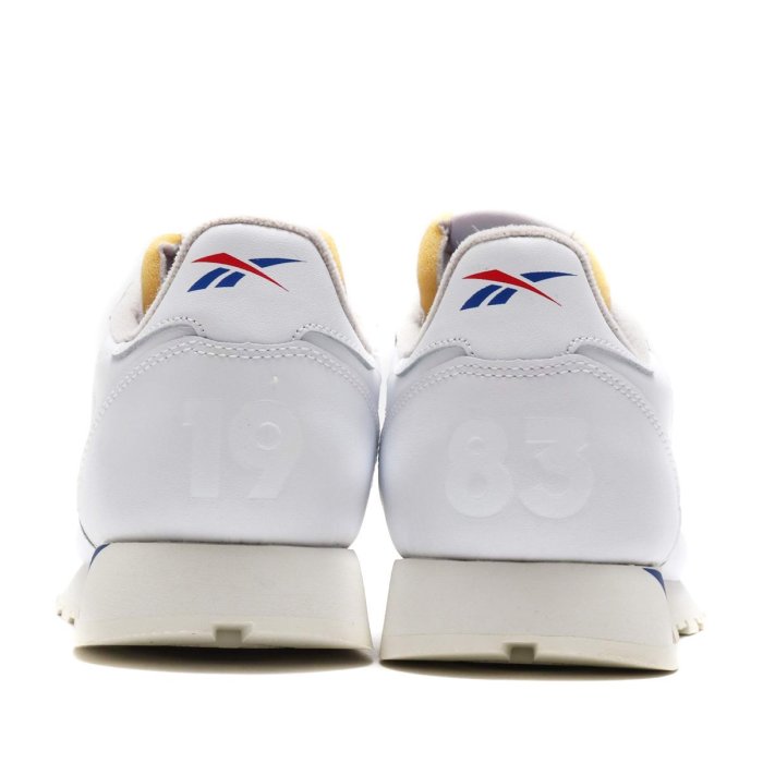 =CodE= REEBOK CLASSIC CL LEATHER MU ATI 復古皮革休閒鞋(白藍紅)DV4629 男