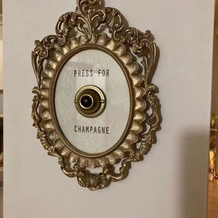 爆款亞馬遜Press For Champagne Button歐式復古香檳工藝品無功能