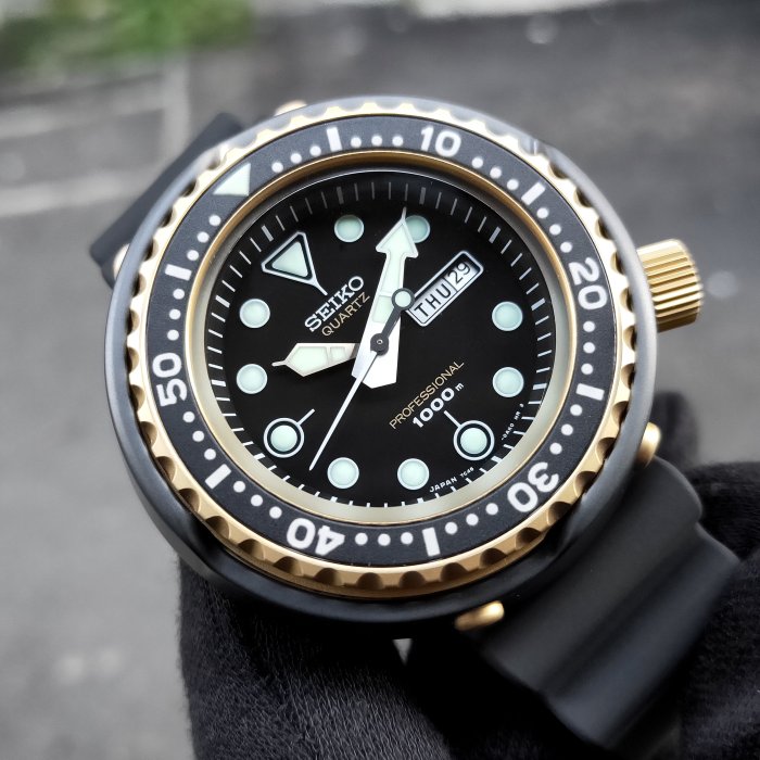 限量複刻 SEIKO S23626J1 精工錶 49mm 鮪魚罐頭 潛水錶 鈦合金 陶瓷外殼 藍寶石水晶