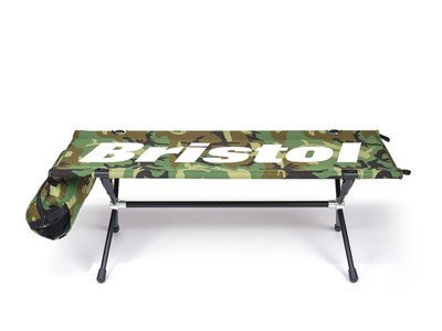 收藏出清)F.C.Real Bristol HELINOX EMBLEM FOLDING BENCH 迷彩FCRB