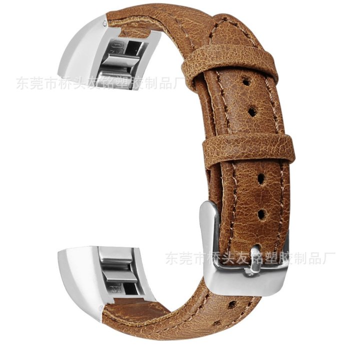 【熱賣精選】現貨適用Fitbit Alta手表表帶瘋馬紋真皮表帶錶帶配件