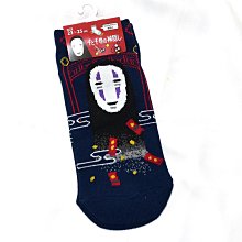 神隱少女 無臉男 深藍色 短襪 襪子 23-25cm 日本正版
