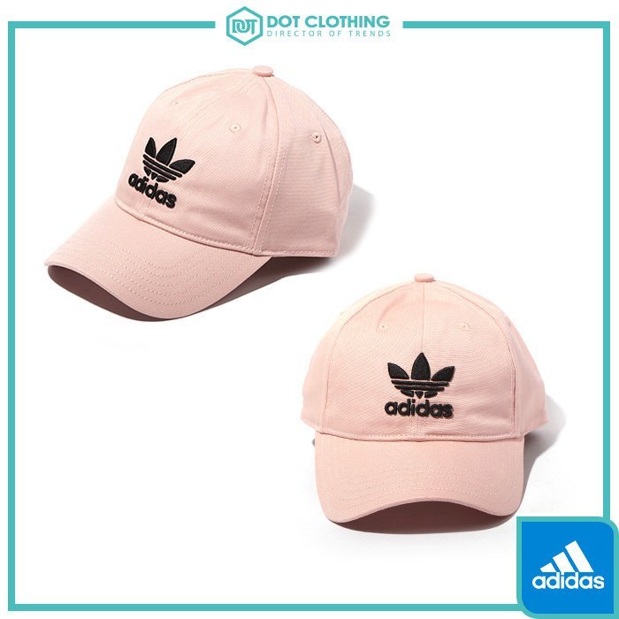 DOT聚點 Adidas Originals Baseball Cap 粉紅 黑 電繡 刺繡 老帽 復古帽 CF5493