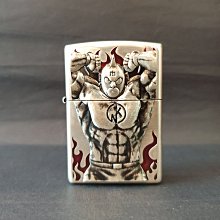 ONE*$1~日系*ZIPPO*日本動漫*金尼蘇曼『筋肉人*40周年 』兩面加工*蝕刻*【停產】