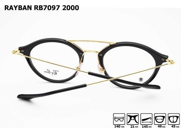 [P S]三號五樓 全新正品  Ray Ban 雷朋 RB7097 RB 7097 復古膠框+金屬框 眼鏡  多色