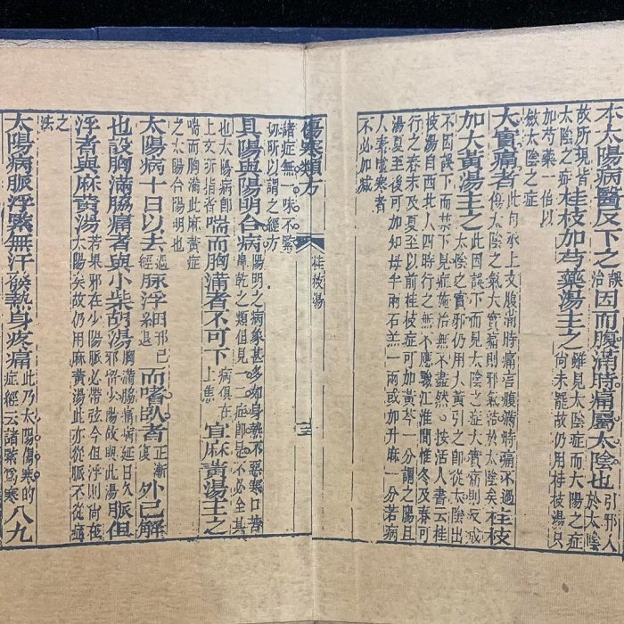 加厚仿古套書《傷寒論》四本 材質：宣紙：90尺寸：長28cm寬19cm厚16cm，單本厚3.5c107 古玩雜項【古鎮街坊】