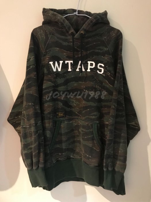 WTAPS 16AW DESIGN HOODED 04 TIGER STRIPE L 黑標水洗虎紋自用美品