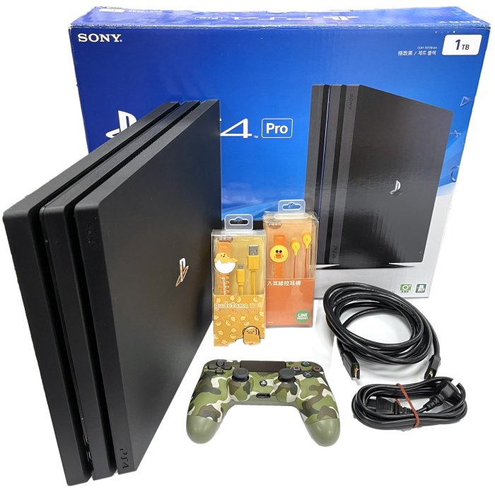 【PS4主機】 PRO 7017B型 1TB 極致黑 台灣公司貨 【中古二手商品】台中星光電玩