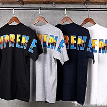 【HYDRA】2017 F/W Supreme Crash Tee 大Logo 短T 黑 灰 白 藍【SUP020】