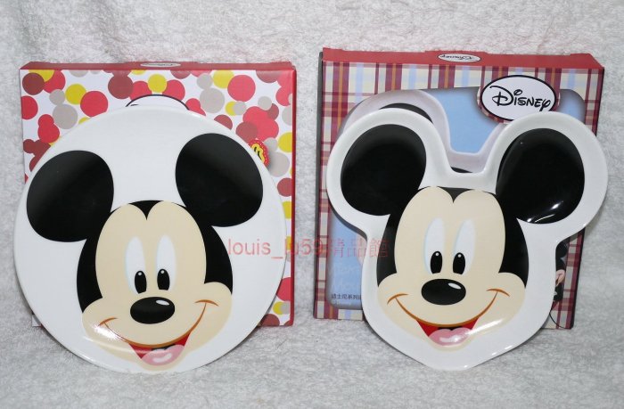 迪士尼Disney 精品【Mickey Mouse 米奇 點心盤 *2款合售 (陶瓷)】新品