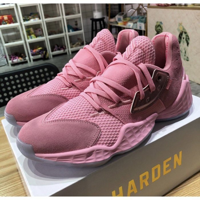 【正品】adidas Harden VOL.4 Gca 哈登 粉色 籃球 現貨 EF1206 運動慢跑鞋