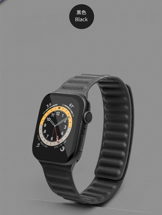 真皮製鏈式錶帶  簡便拆裝耳扣 真皮錶帶 QIALINO 洽利 Apple Watch 38mm/40mm