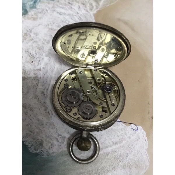 T.Baker 愛德華七世風格935純銀古董懷錶