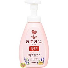 【JPGO】日本製 arau. 無添加 泡沫沐浴乳 550ml #350