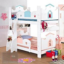 【尚品傢俱】818-01 彩虹城堡 3.5尺書架型雙層床~可拆成兩張單人床架/上下舖床台