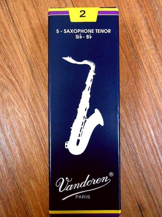 《Vandoren 管樂器配件》V5 藍盒 2號 法國/次中音薩克斯風竹片/TENOR SAX