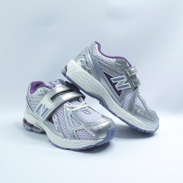 New Balance PV1906EK 1906 HOOK & LOOP 中童跑鞋 寬楦 銀粉紫【iSport愛運動】