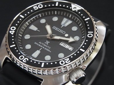 【金台鐘錶】SEIKO 精工 PROSPEX 復刻鮑魚 潛水機械錶200m 橡膠 黑框 SRP777 SRP777K1