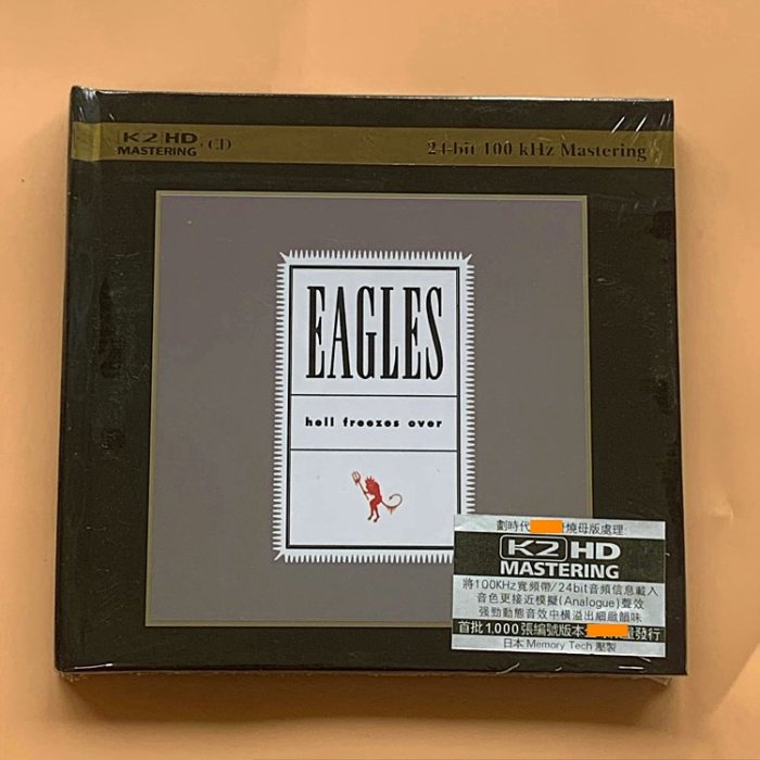 Eagles 老鷹樂隊Hell freezes over 冰封地獄 K2 CD