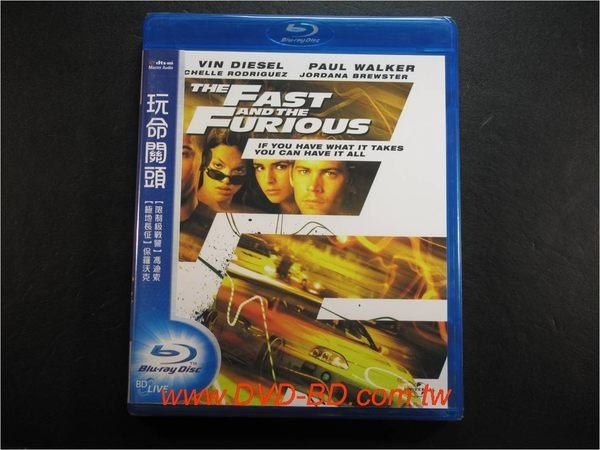 [藍光BD] - 玩命關頭 The Fast And The Furious ( 得利環球 ) - 保羅沃克、馮迪索