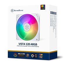 小白的生活工場*銀欣 SilverStone VISTA 120 ARGB 12公分炫彩風扇(黑/白)2色可以挑