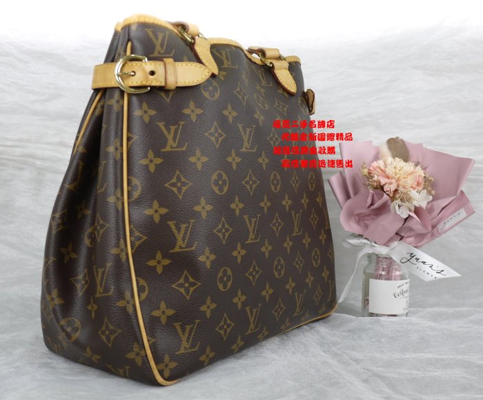 ☆優買二手精品名牌店☆ LV M51153 原花 老花 字紋 肩背包 購物包 名媛包 城市包 OL A4 托特包II