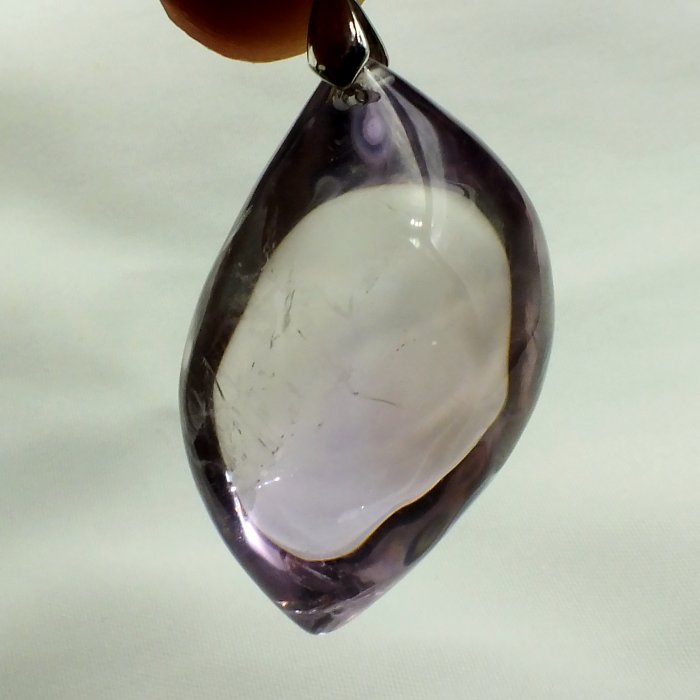 紫黃晶隨型墜-28.6公克。珍藏水晶