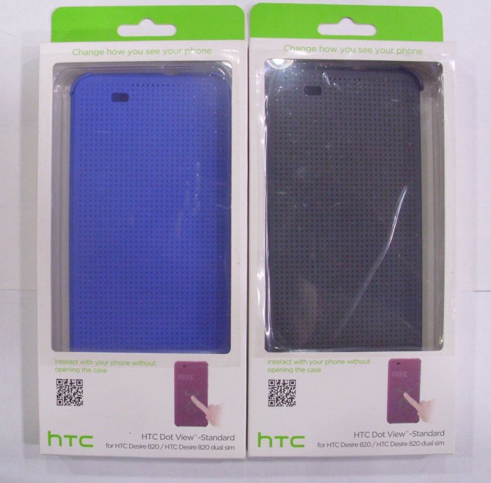 雅龍通信 HTC原廠公司貨/顯示皮套 灰色/藍色 HC M150 Desire 820 dual sim 820S