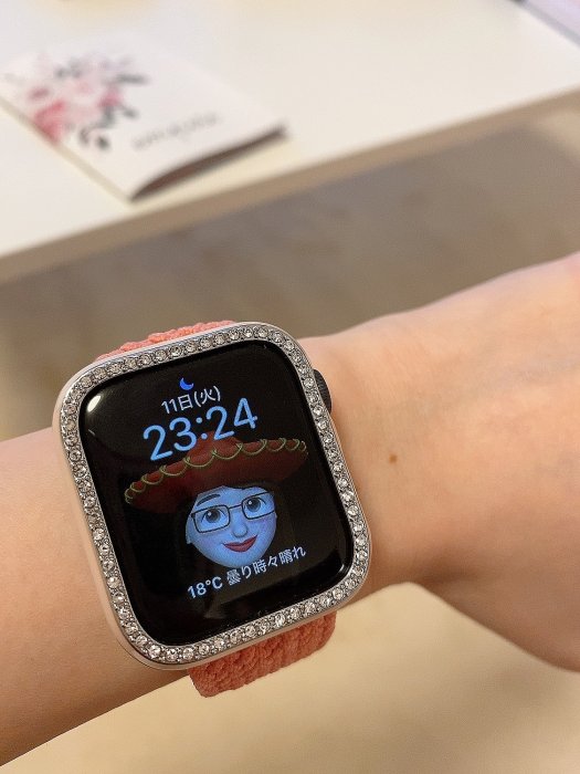 FOS》日本Apple Watch Series 8 7 6 5 4 SE 保護殼水鑽時尚可愛女生熱