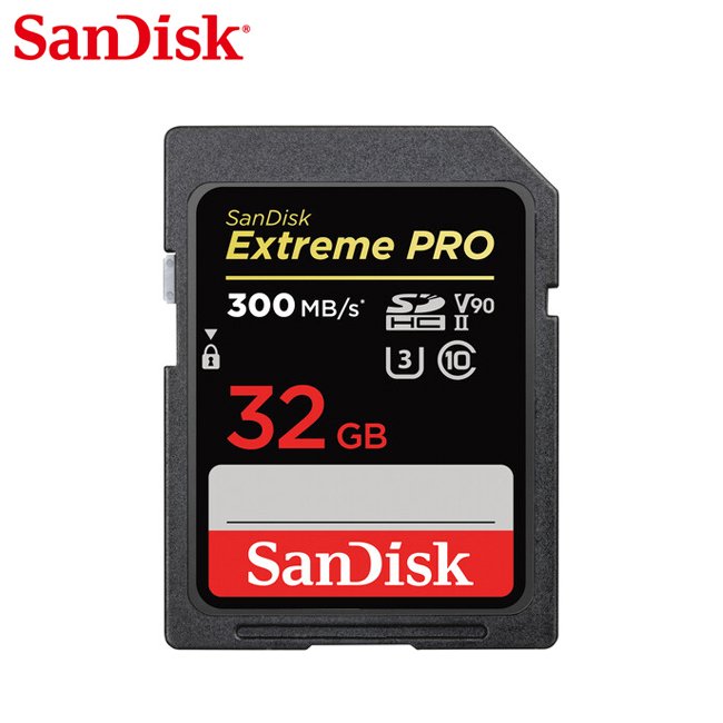 SANDISK Extreme PRO SDHC UHS-II U3 32GB 相機用記憶卡(SD-SDXDK-32G)