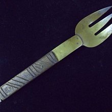 [銀九藝] 銅雕 大件銅叉 叉子