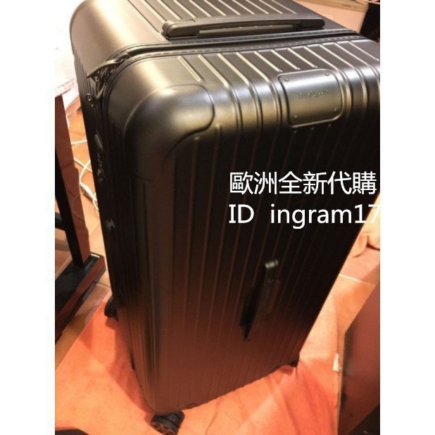 RIMOWA  Trunk Plus 四輪大型運動行李箱 霧面黑 83280634 拉桿箱 33吋 旅行箱