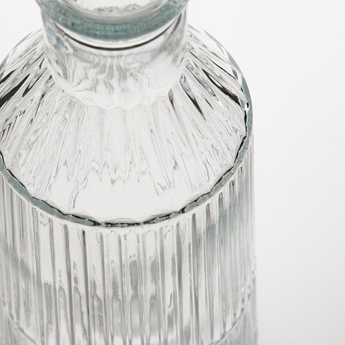 ☆創意生活精品☆IKEA SALLSKAPLIG  附蓋玻璃水瓶 透明玻璃