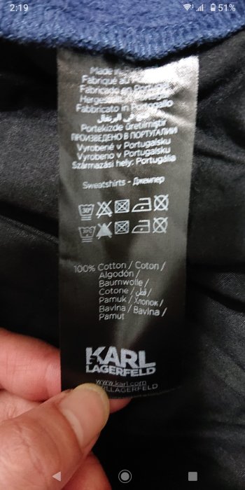 KARL LAGERFELD 深藍色上衣(A62)