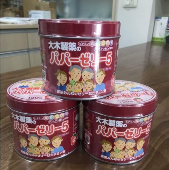 日本大木製藥兒童維他命軟糖 草莓口味 120粒裝